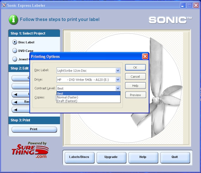 HP LightScribe Direct Disc Labeling Review Hugh's News